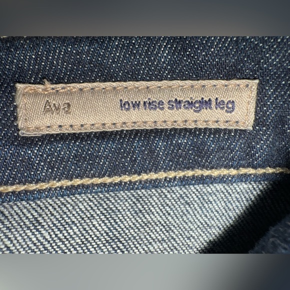 Citizens Of Humanity Blue Straight Leg Low Rise Jeans Size 24 - Picture 8 of 10